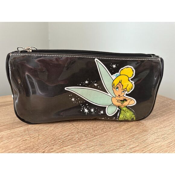 Vintage Y2K Disney Tinker Bell Makeup Bag Zippered Cosmetic Case Rare Fairycore - Picture 12 of 12
